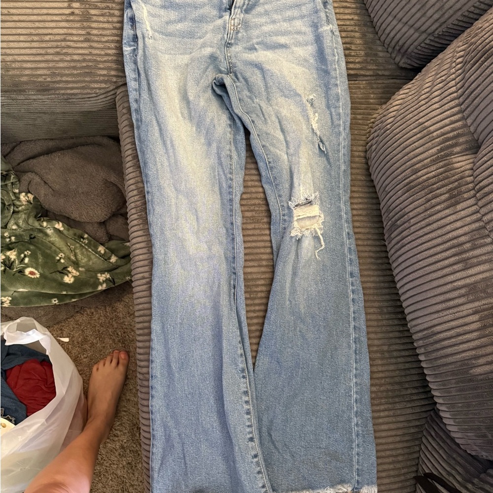 No Boundaries Blue Straight Leg Jeans